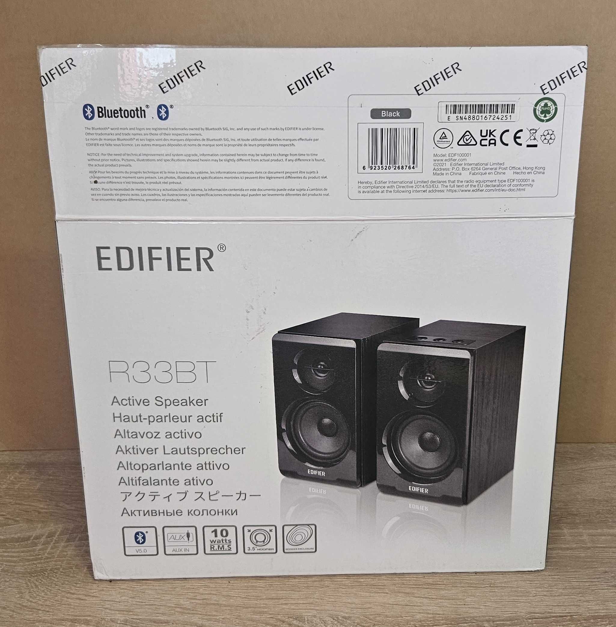Акустична система Edifier R33BT Black 2.0 10 W Bluetooth