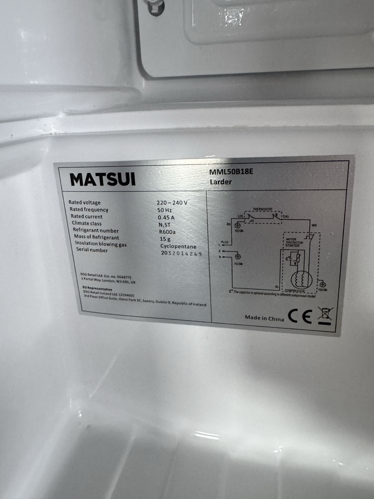 Lodówka Mini bar  Matsui