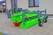 Zamiatarka hydrauliczna / na wałek WOM Zamiatarka drogowa uliczna do kostki Zamiatarka do ciągnika wózka KAŻDY ROZMIAR Abra Metal Technik
