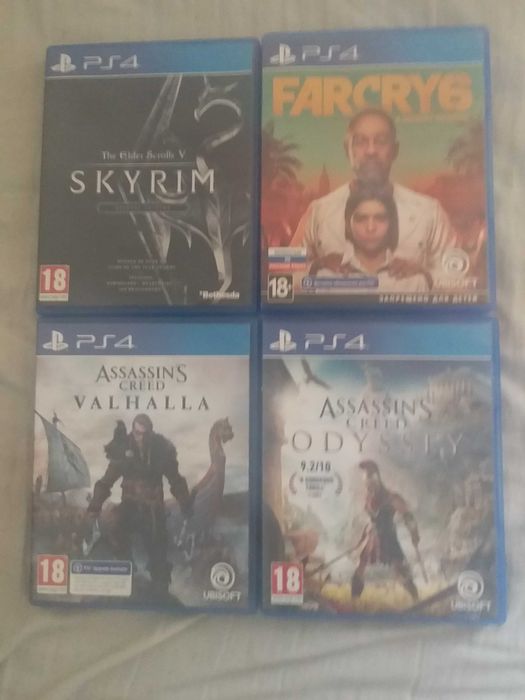 PS4 діски з іграми без коробок