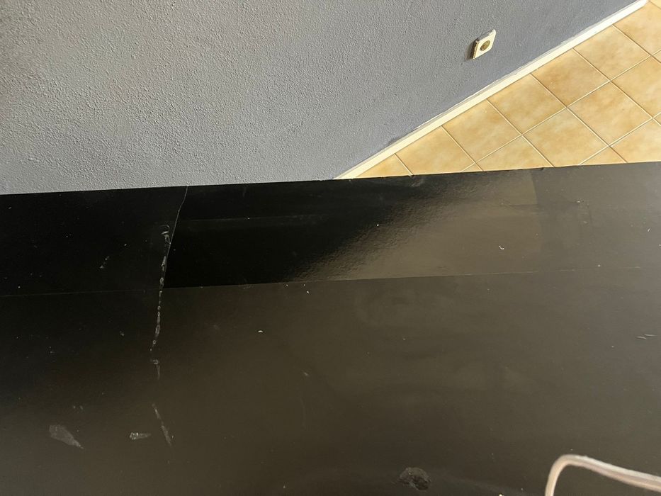 Aparador sala preto e branco