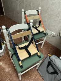 cadeiras para bebés portáteis e reguláveis