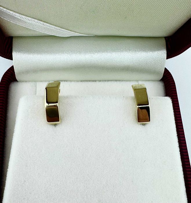 Eleganckie złote kolczyki 1,49g PR.585 14K dł. 1,8cm