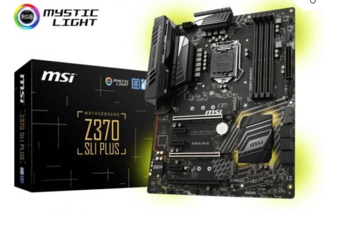 Płyta główna MSI Z370 SLI PLUS z proc Intel i7-8700K 6 x 3,7 GHz gen.8