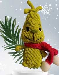 Grinch amigurumi zawieszka breloczek handmade na szydełku