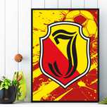 plakat piłkarski jagiellonia białystok, plakat jagiellonia białystok