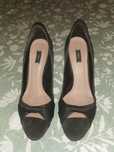 Sapatos cetim Zara pretos 37