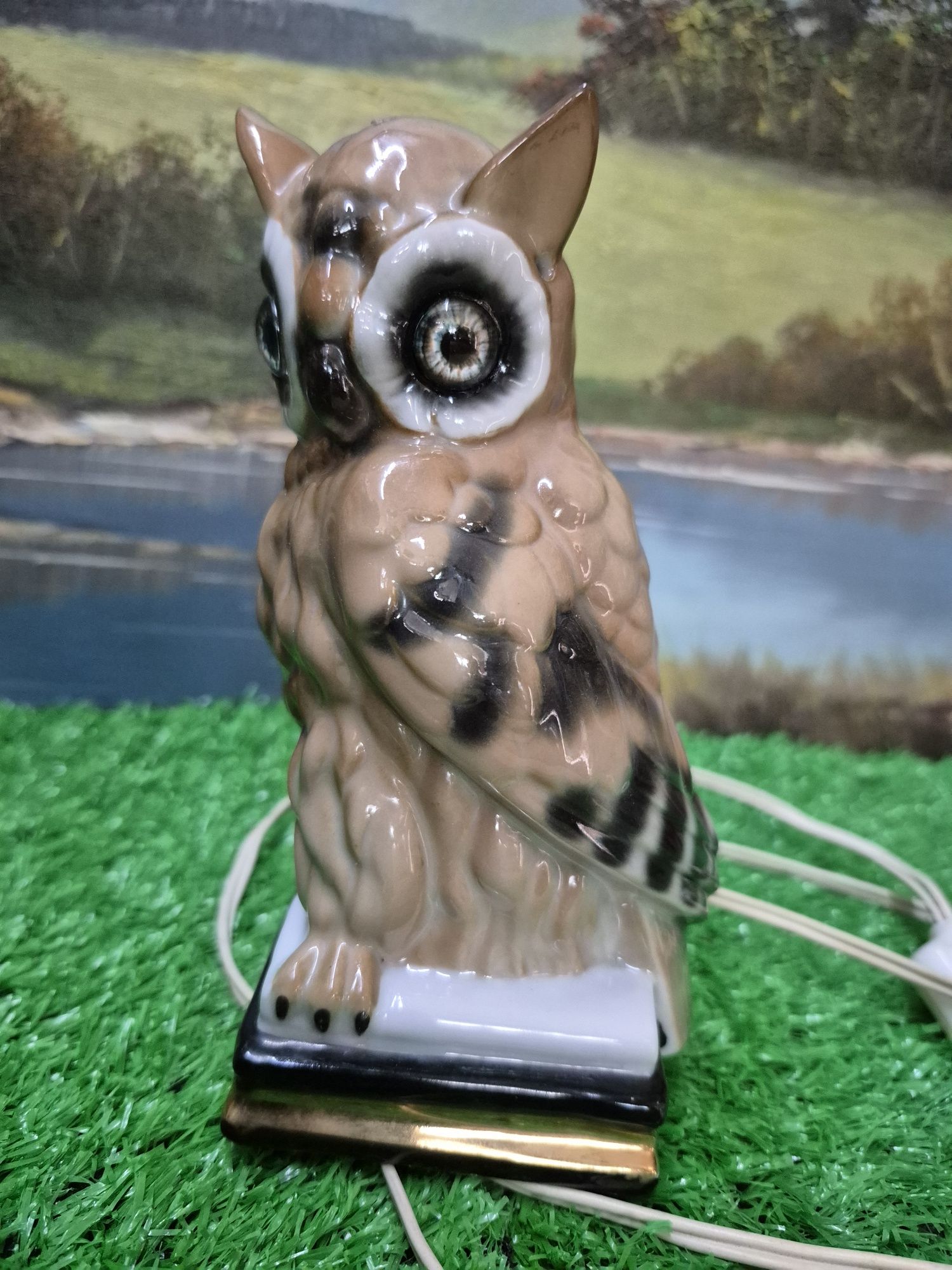 Lampka porcelanowa SOWA