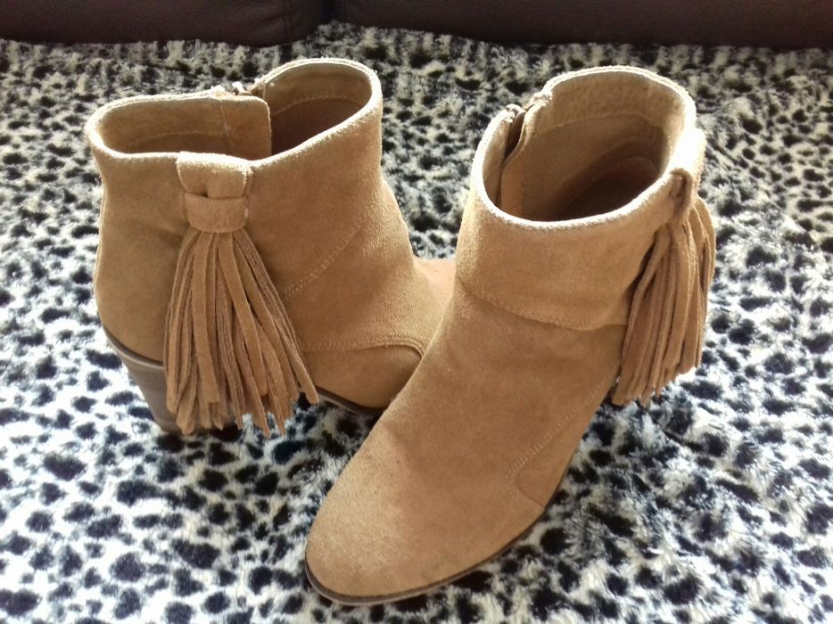 Botas pele camel