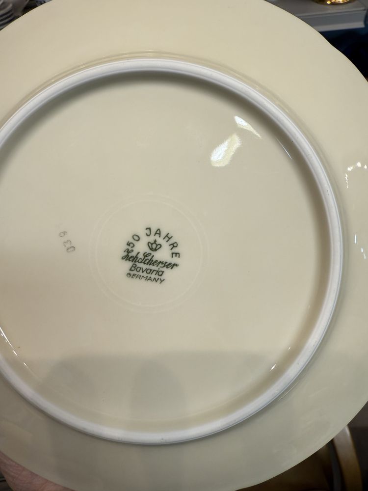 Serwis porcelanowy 50 Jahre herbata trio cukiernica mlecznik 896
