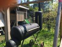 Wędzarnia duży grill lokomotywa