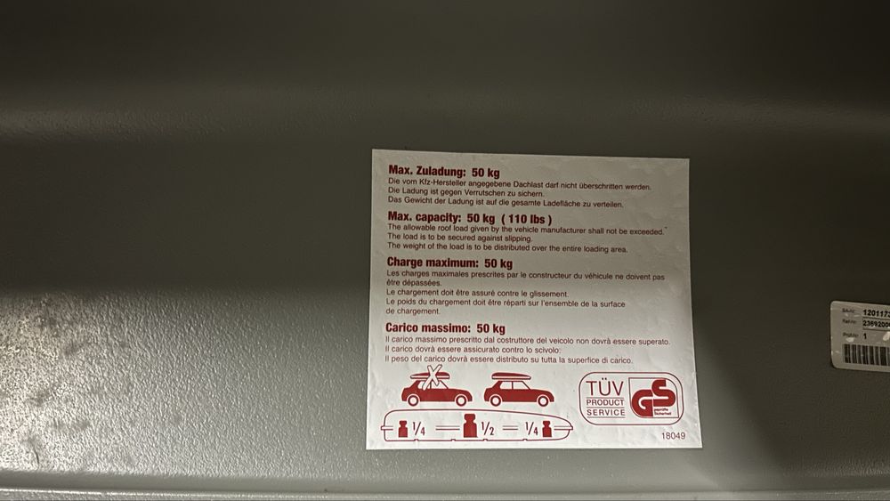 Thule Ocean 600 - caixa bagageira / mala tejadilho