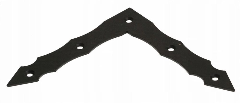 Narożnik kątownik ozdobny czarny  100x100x15x2mm