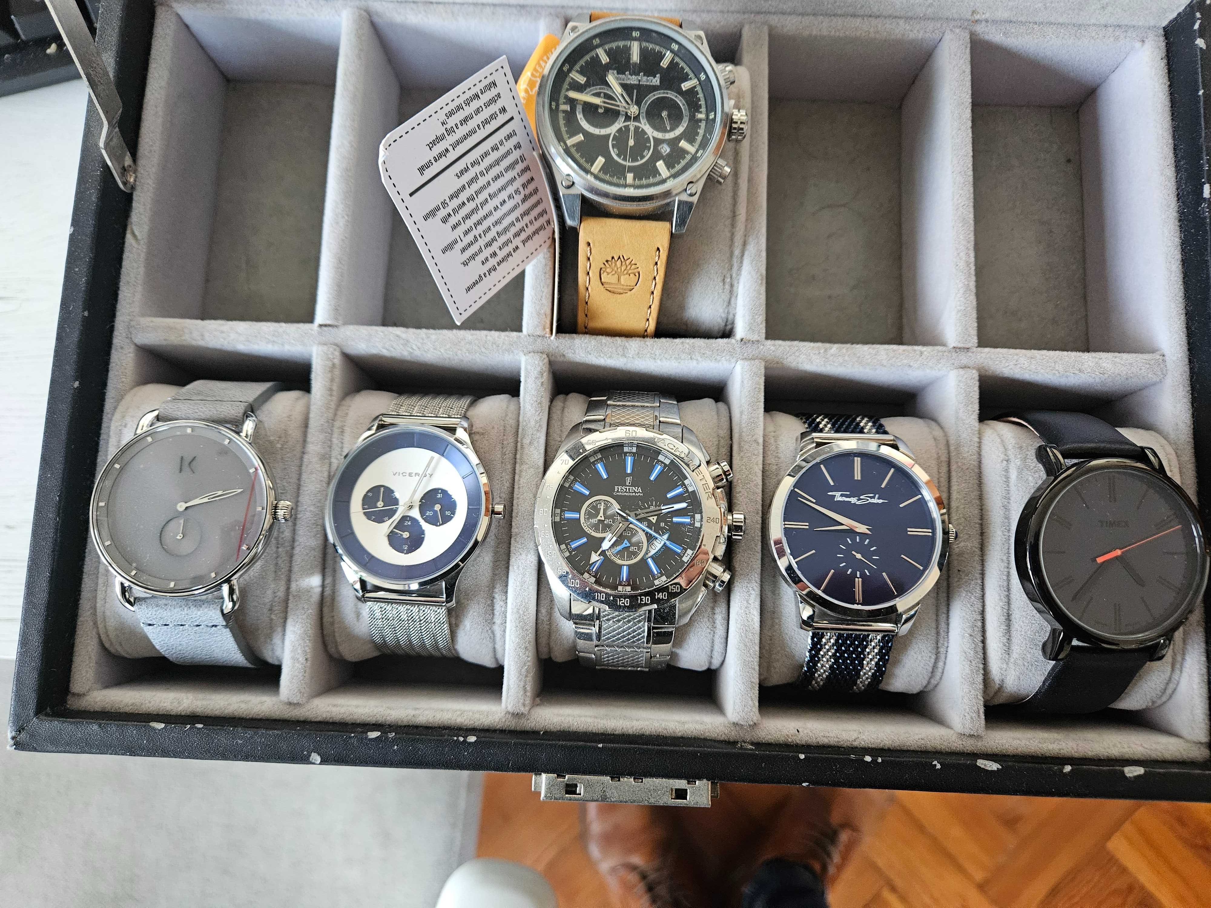 5 Relógios Homem Novos/Seminovos (Festina,Thomas Sabo,MVMT)