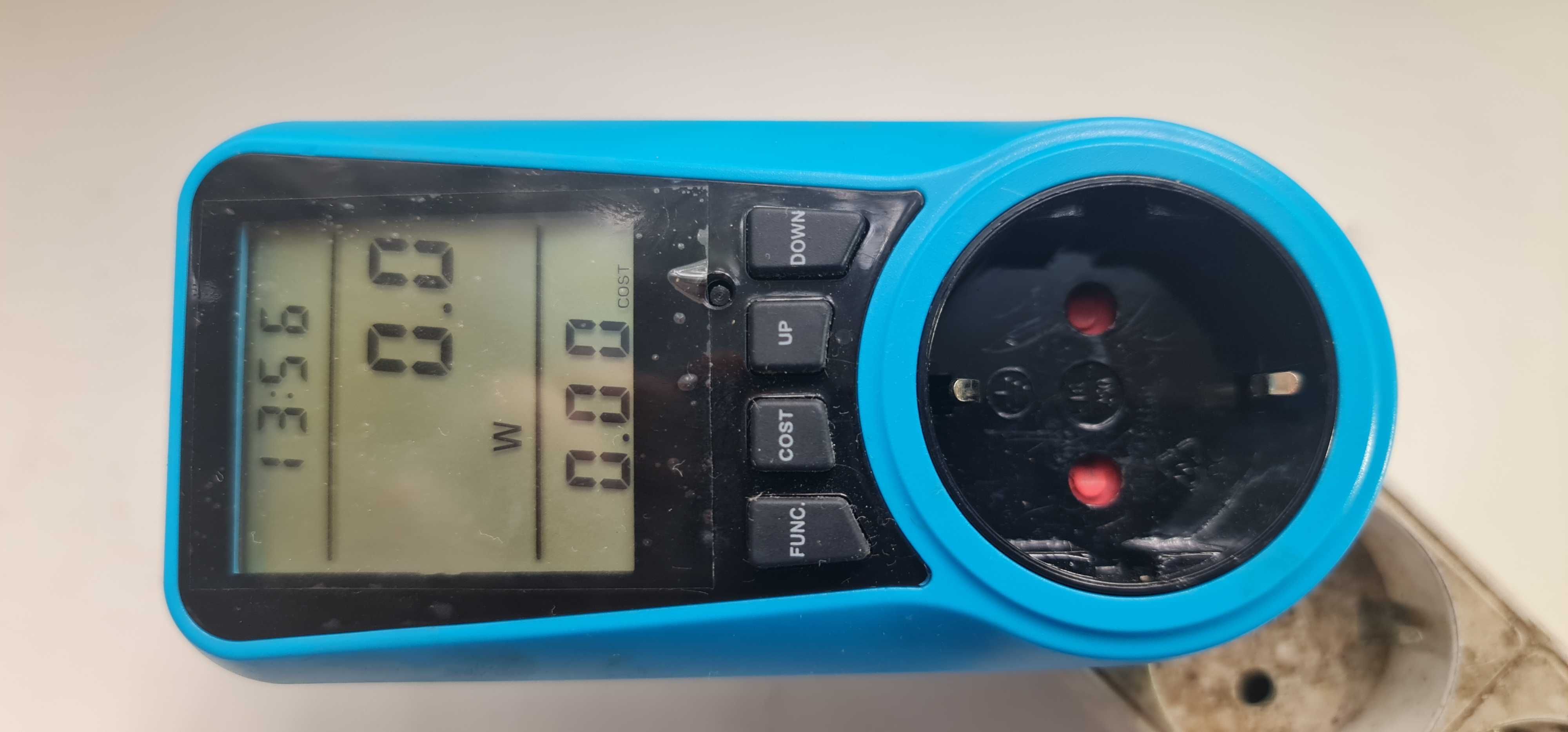 Измеритель переменного тока мощности, вольтметр, таймер, 230V 50Hz