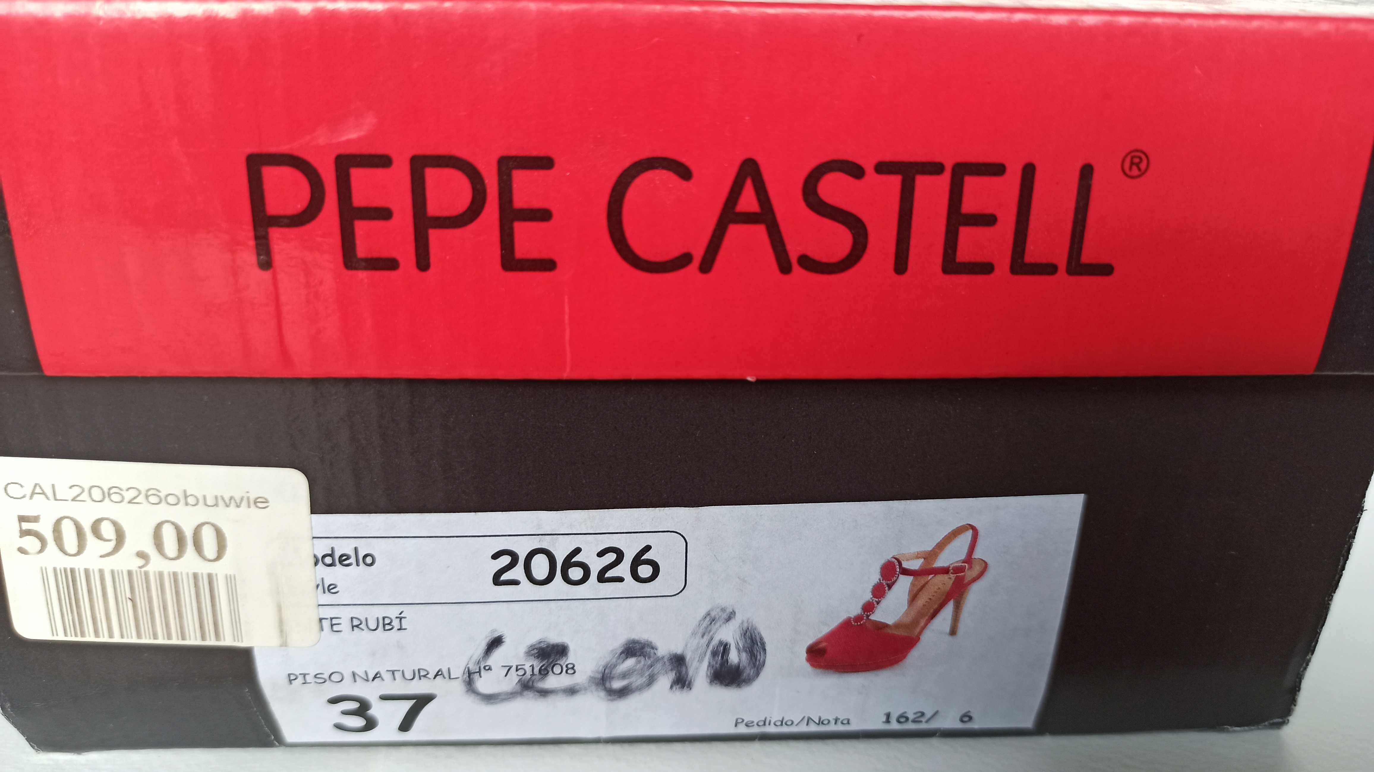 Sandały na szpilce Pepe Castell hiszpańskie r 38