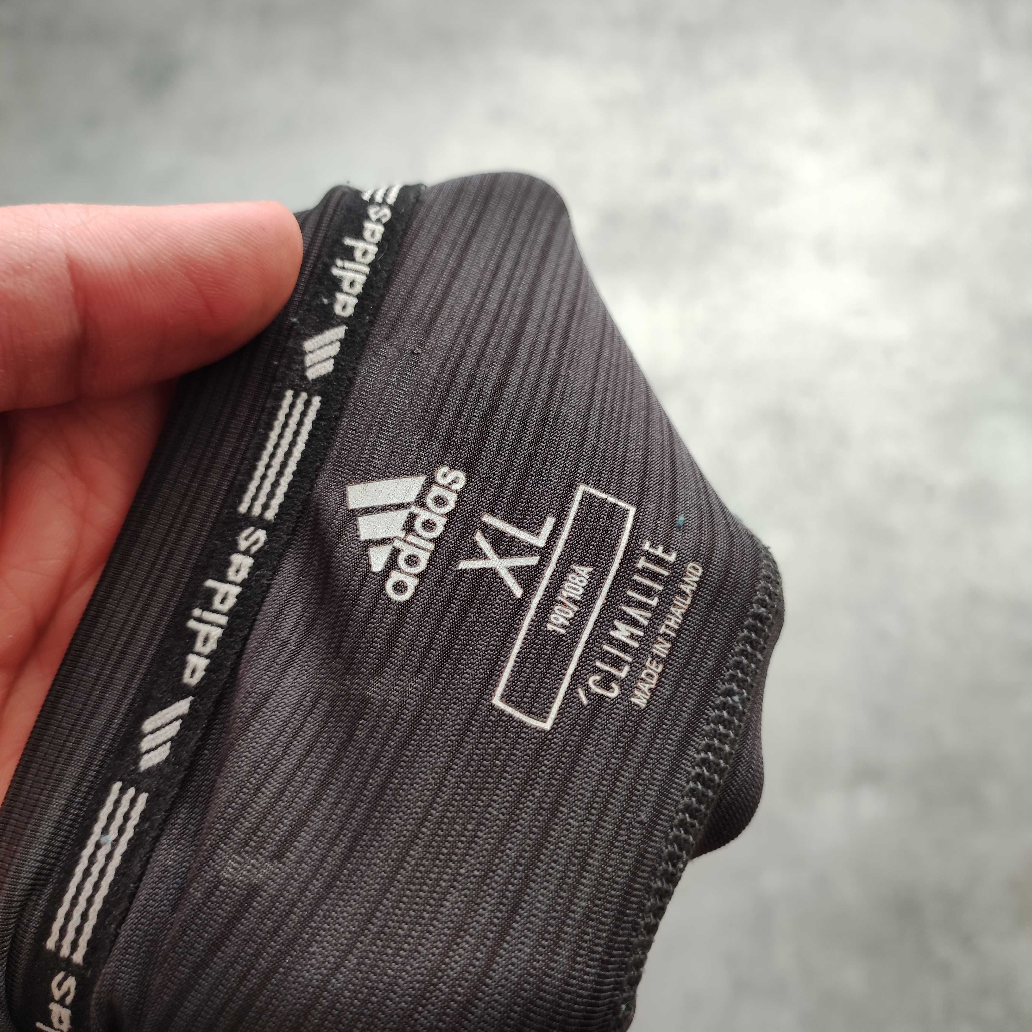 MĘSKA Koszulka Sportowa Szara Adidas Małe Logo Clima Aero Bieganie