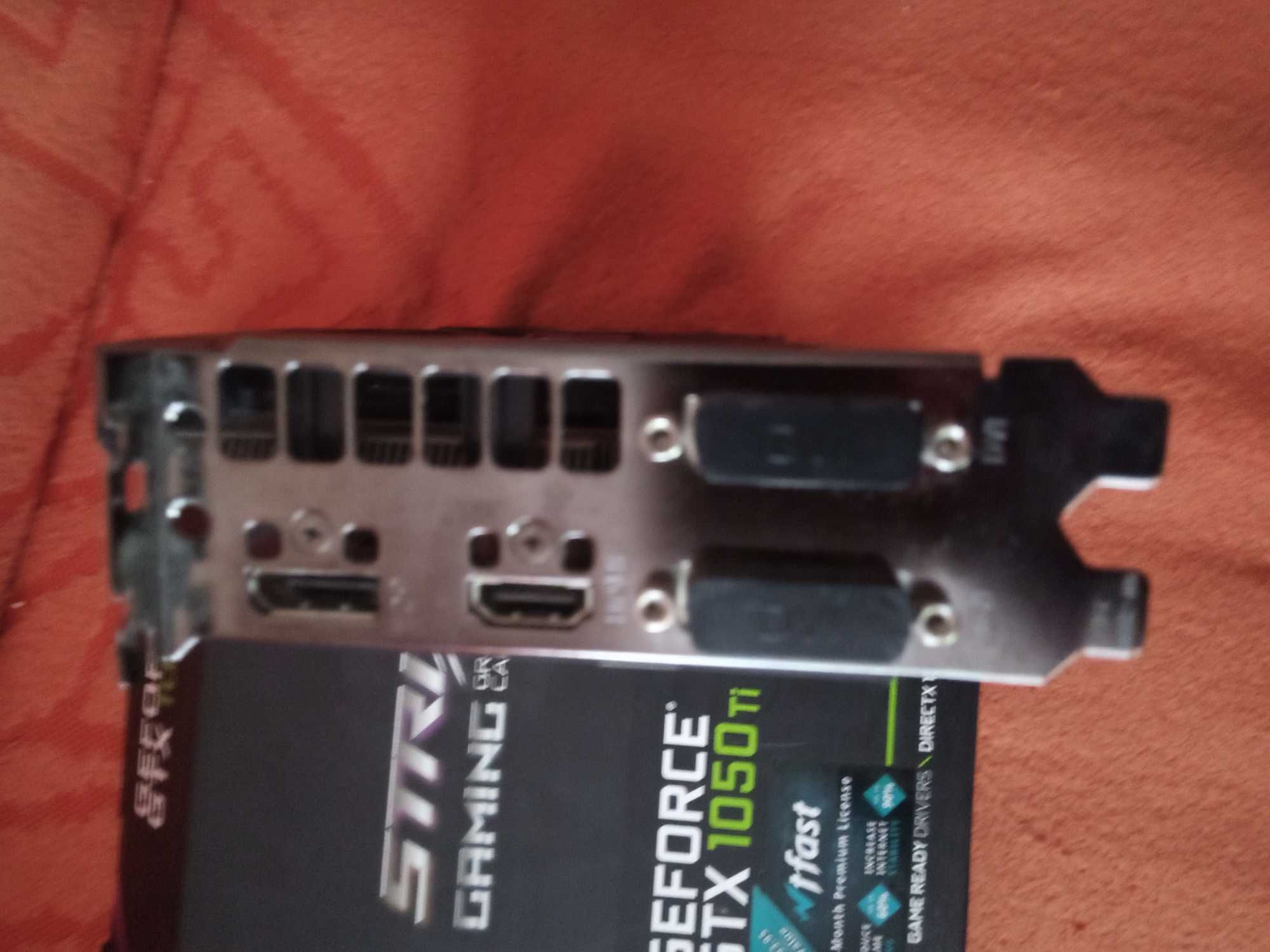 Видеокарта ASUS GeForce GTX 1050 TI 4GB DDR5 Gaming Strix