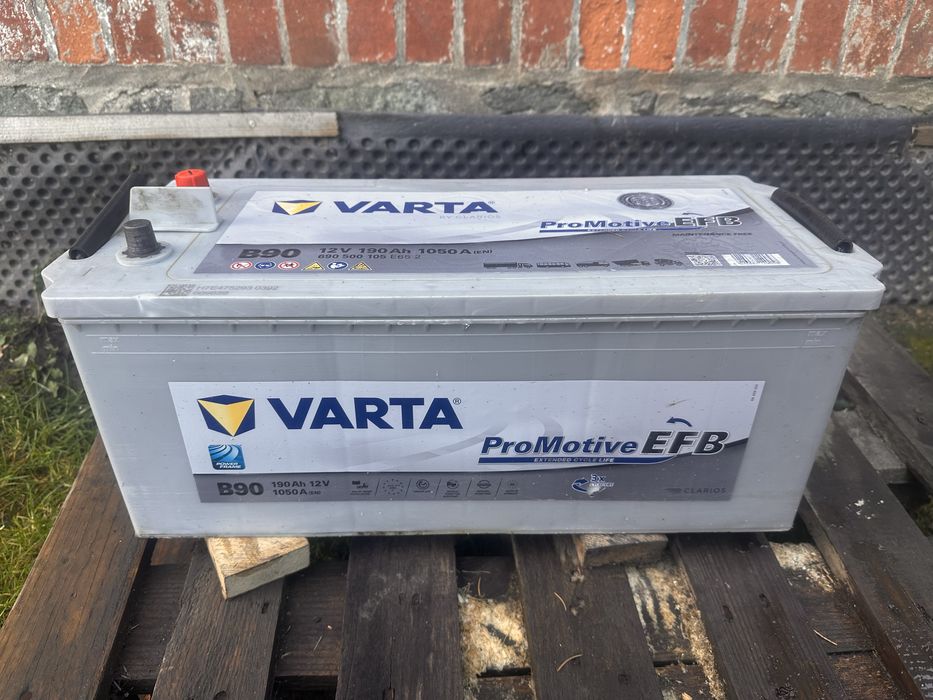 AKUMULATOR VARTA PROMOTIVE B90 EFB 12V 190Ah 1050A — stan bardzo dobry