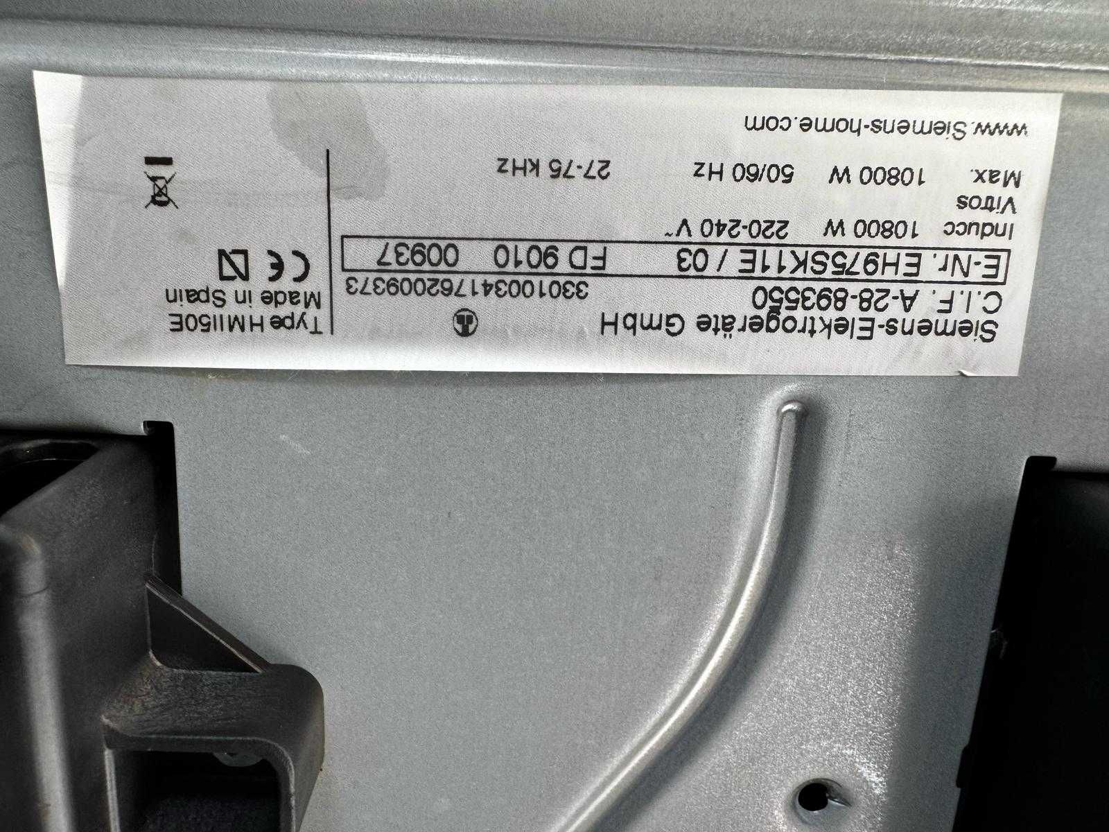 placa indução Siemens 90cm