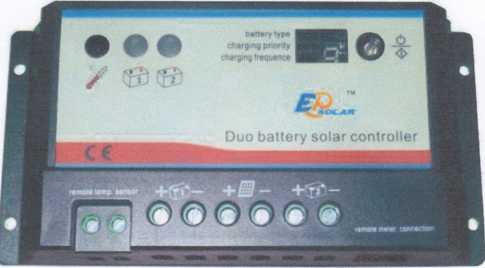 Controlador de Carga Solar Dupla Bateria duas baterias dual battery