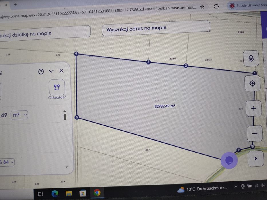 Ziemia rolna 3,31 ha Wola Miedniewska