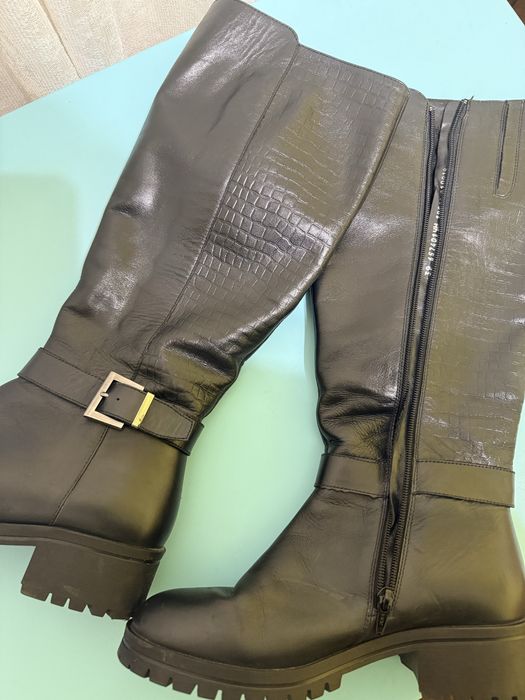 Чоботи демісезонні шкіряні