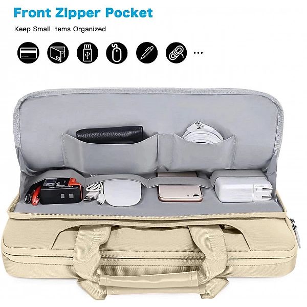 Torba na laptopa 13-14 Tech-Protect Pocket - beżowa