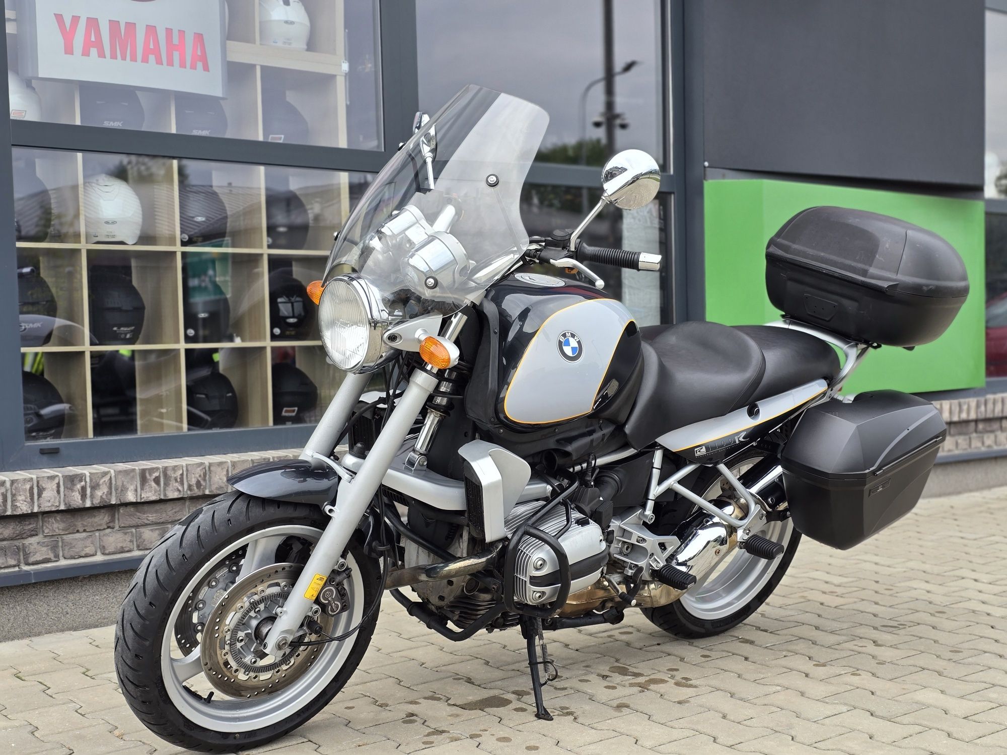 Piękne oryginalne BMW R1100R kufry szyba raty dowóz