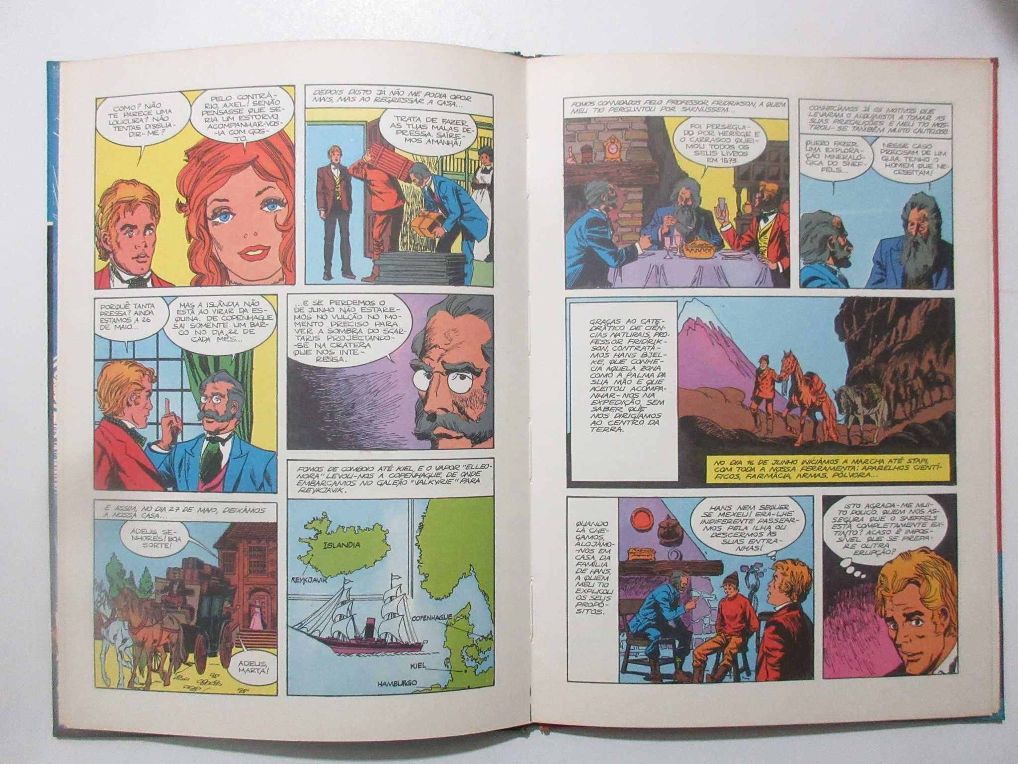 Júlio Verne Em BD - Viagem Ao Centro Da Terra (Capa Dura - Edinter)