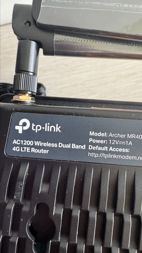 Маршрутизатор TP-LINK Archer MR400 AC1200 Дводіап.4G LTE Wi-Fi роутер