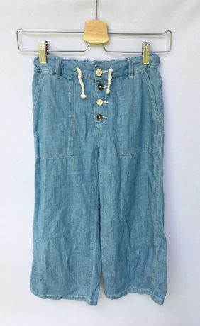 Spodnie Proste Nogawki Zara 134 cm 9 lat Dzinsowe Jeansowe H&M C&A