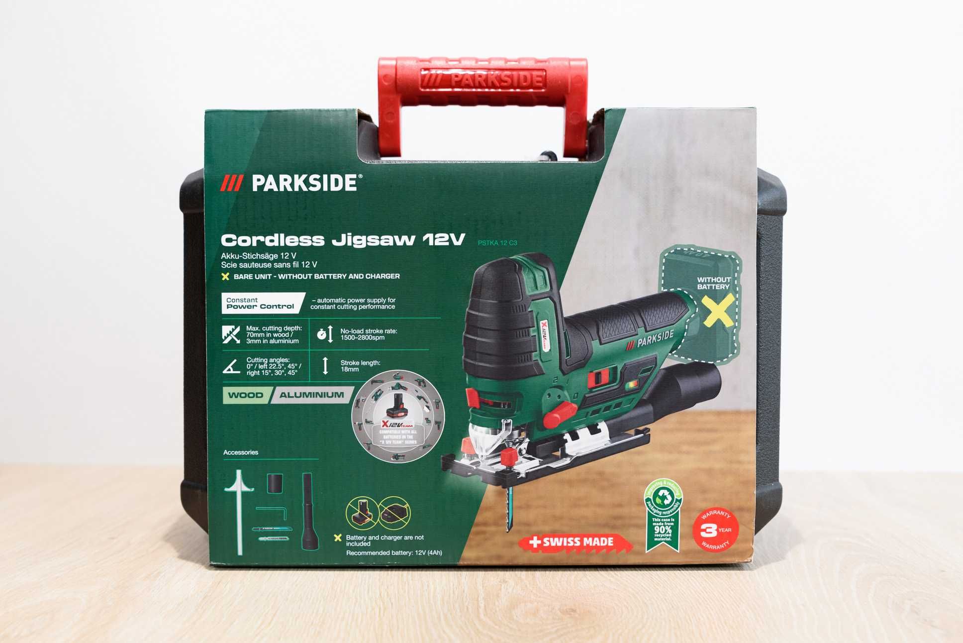 NEW! Акумуляторний лобзик PARKSIDE PSTKA 12 C3
