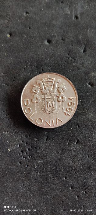 Памятная медаль Иоан Павел 2 серебро.