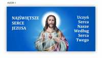 Najświętsze Serce Jezusa - baner religijny 2x1m W1