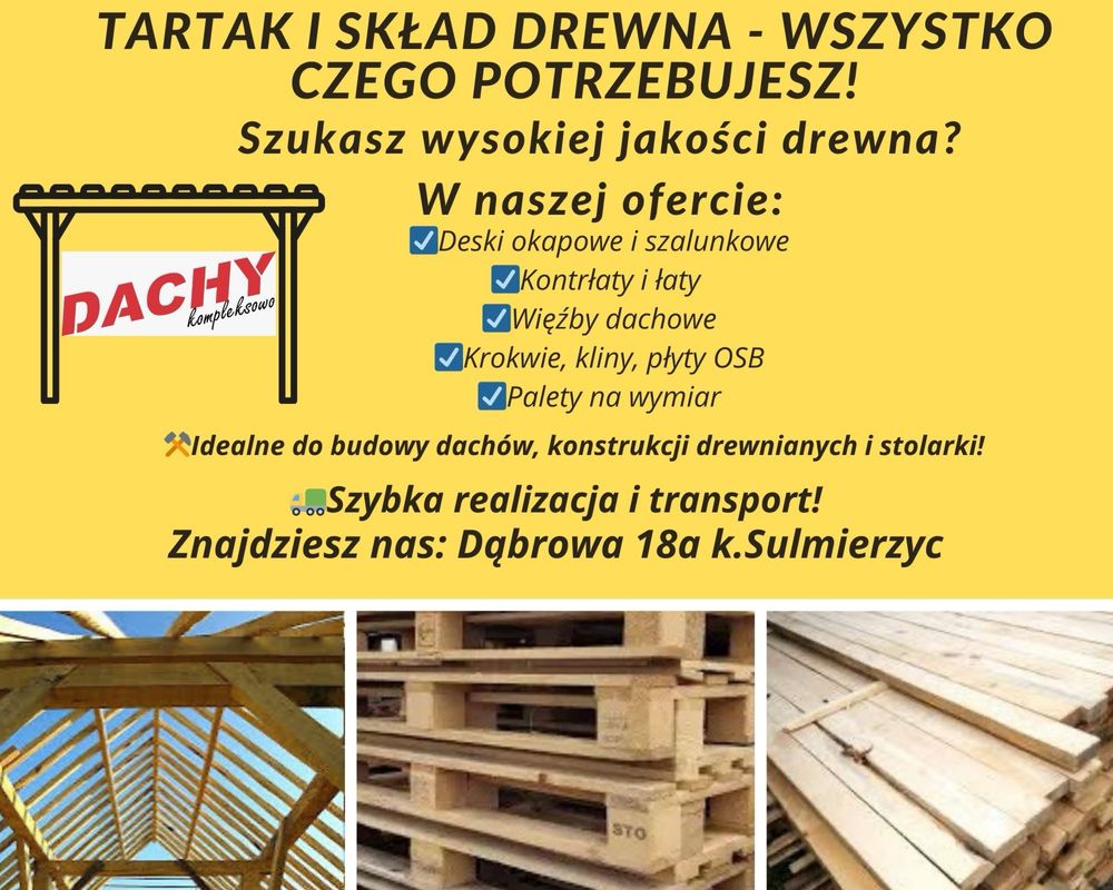 Tartak i skład drewna