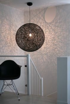 110cm Lampa insp Moooi Random wisząca duża czarna sznurkowa design