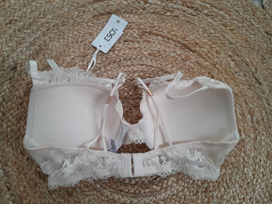 Biustonosz 65 D ecru push up Esotiq