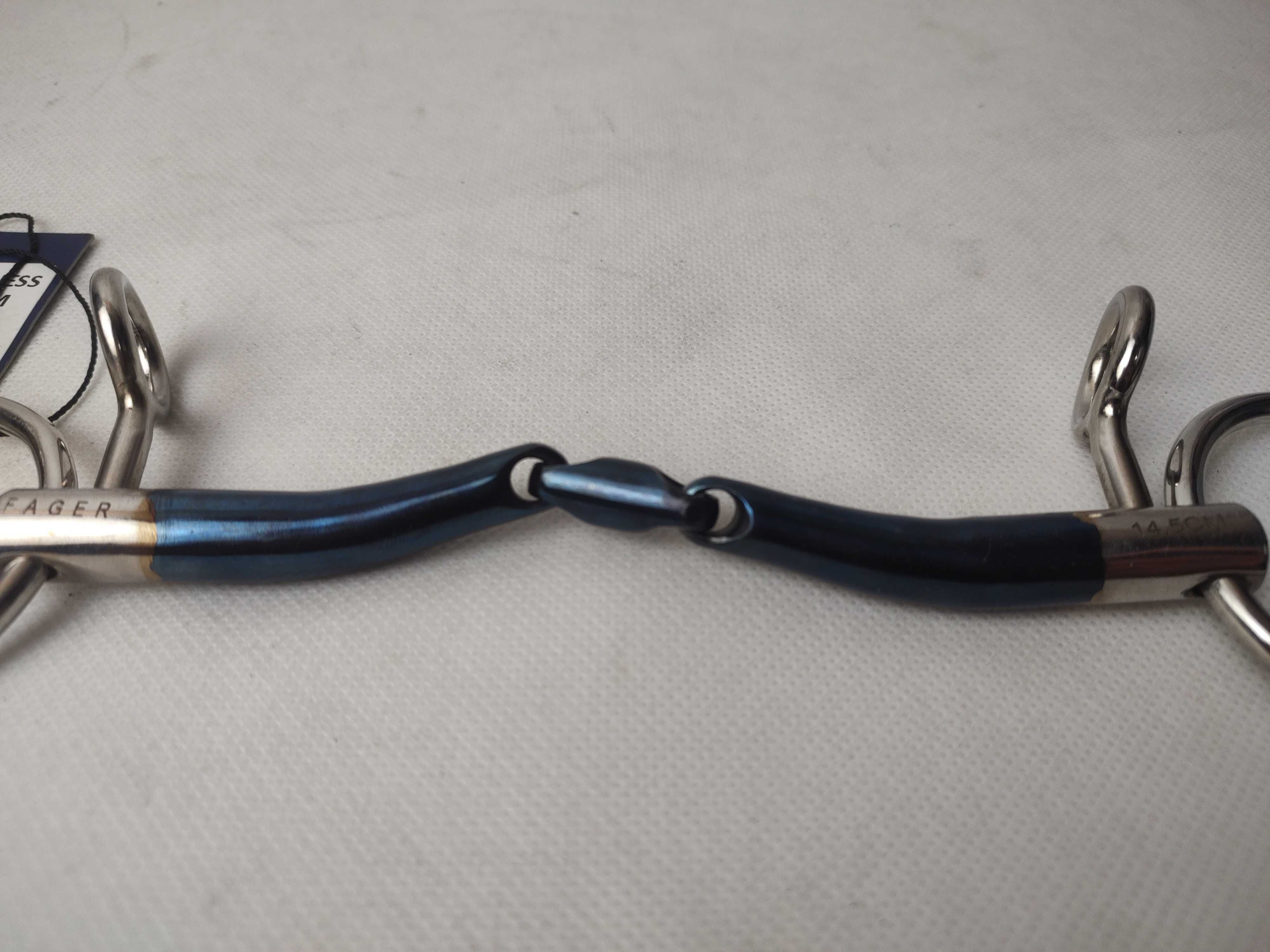 Wędzidło podwójnie łamane FAGER "Marcus Sweet Iron Loose Baucher" 14,5