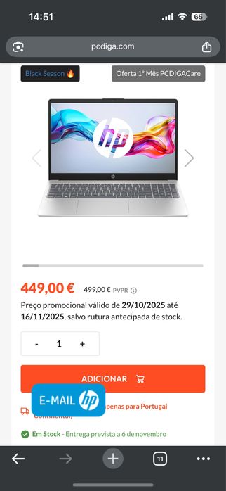 HP Laptop 15 8gb ram i3 -  7020u