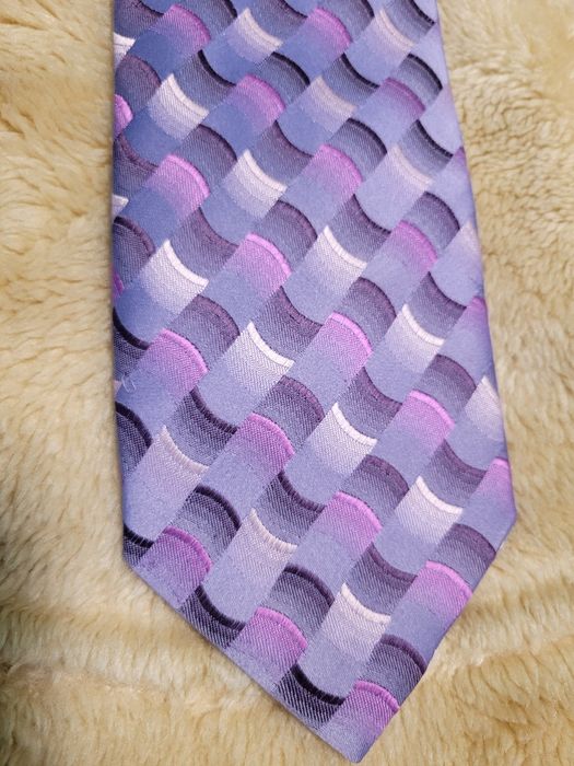 Modny krawat fiolety klasyczna szerokość 9cm Paco Lorente