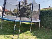 Trampolina 14ft  duża i mocna dla dzieci i dorosłych