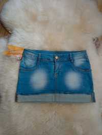 Spódnica jeans mini S