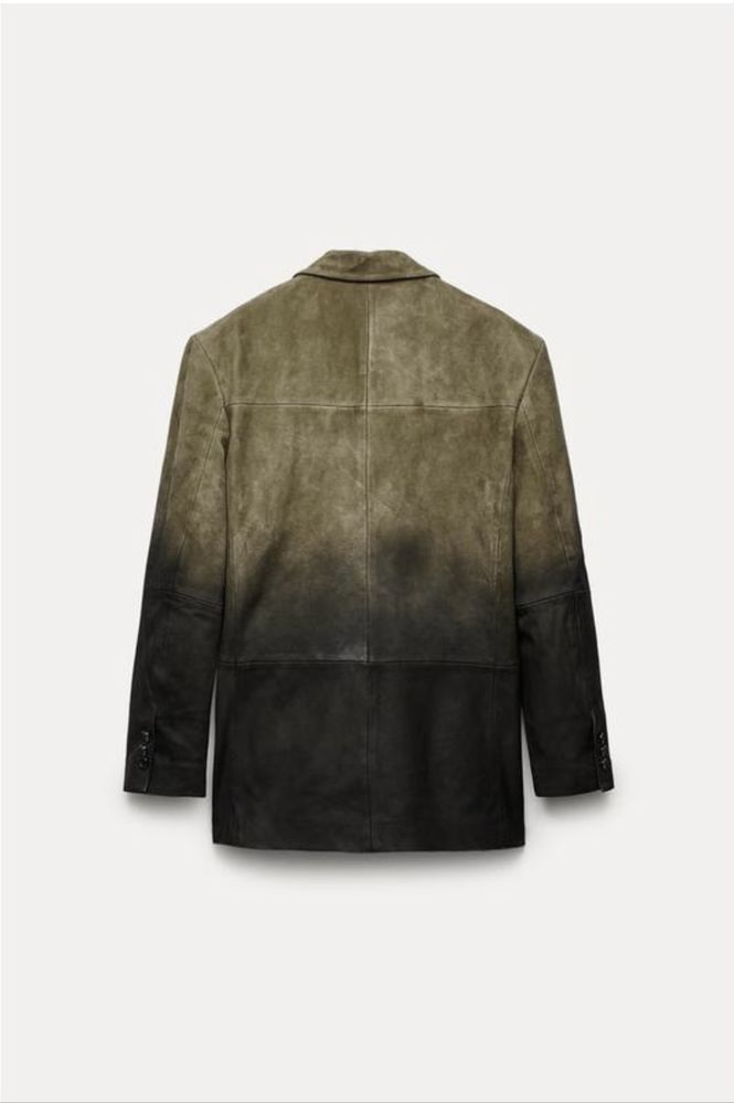 Женский пиджак Zara кожаный