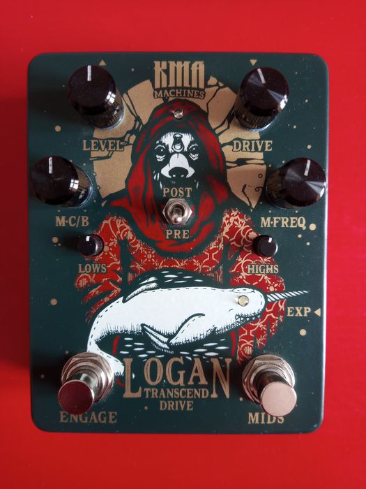 KMA Logan pedal preamp overdrive guitarra ou baixo