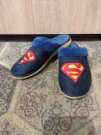 Тапочки домашні шльопанці супермен для хлопчика 19,5 см