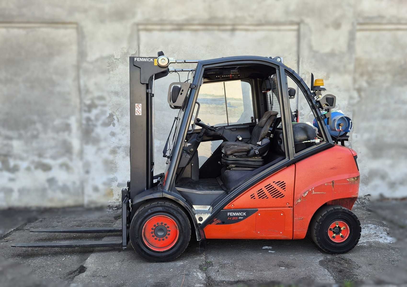 Linde H35 2017r . TRIPLEX z wolnym skokiem , 4 sekcje , wózek widłowy