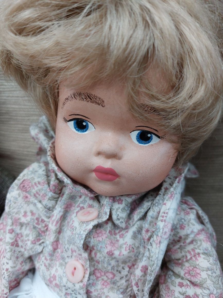 Kolekcja stara lalka porcelanowa chłopiec i dziewczynka