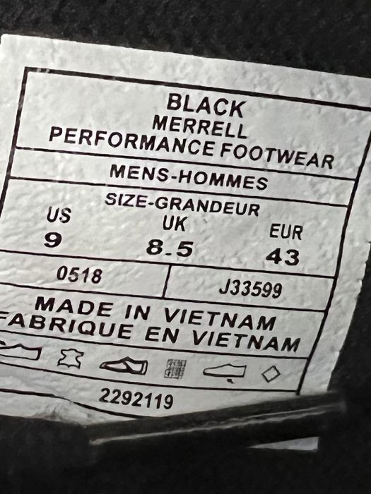 Оригінальні Кросівки Merrell Vapor Glove 3 Luna Шкіряні 43р.27.5см.