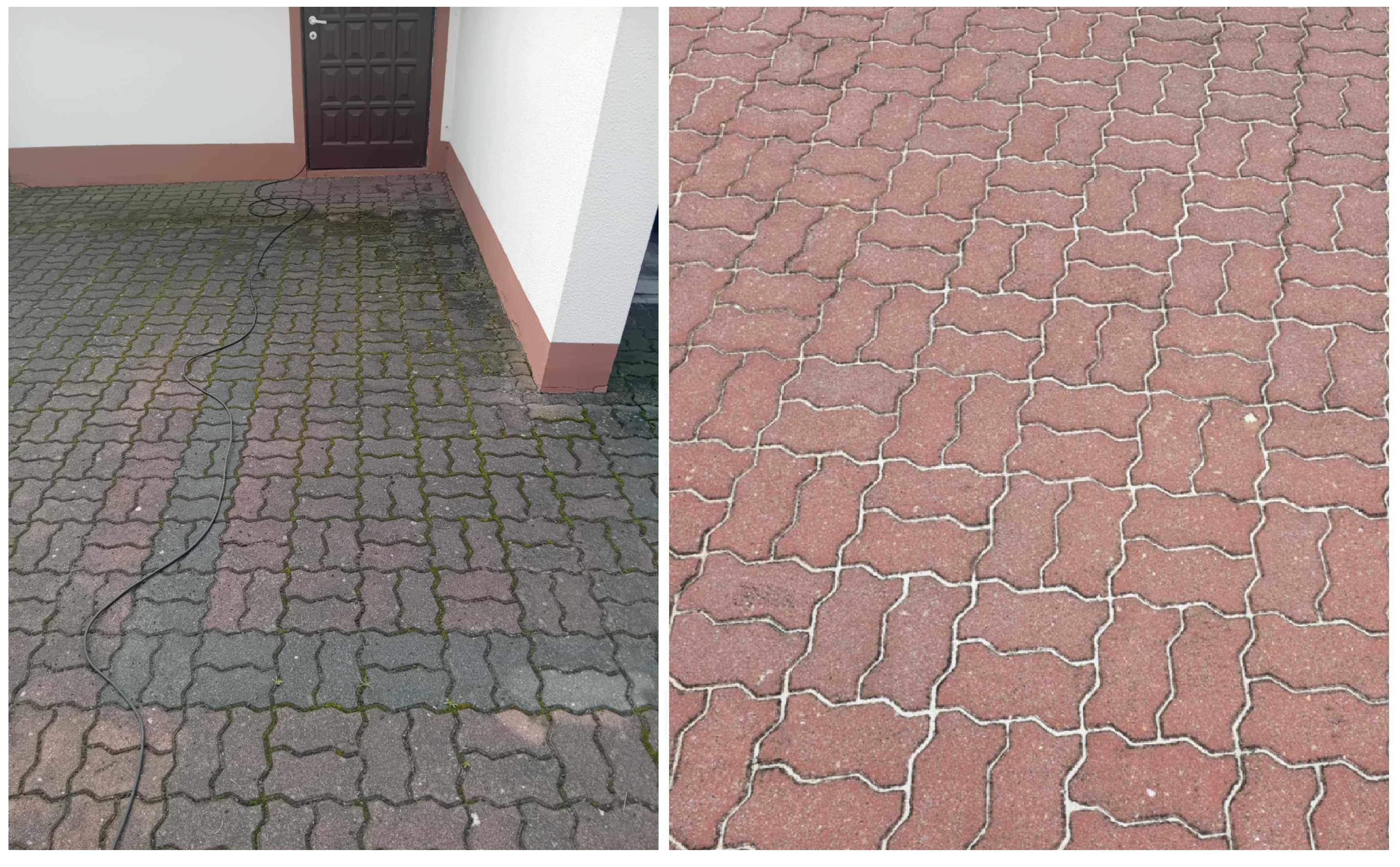Czyszczenie kostki brukowej